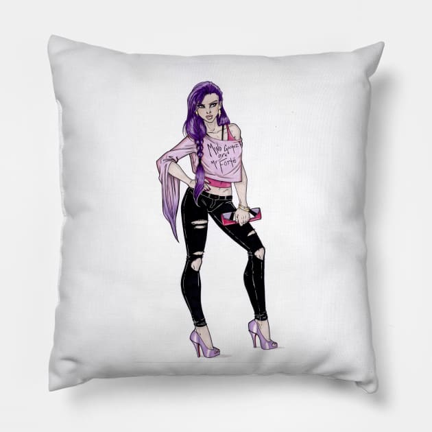 Fashionista Psylocke Pillow by Crimzonartz