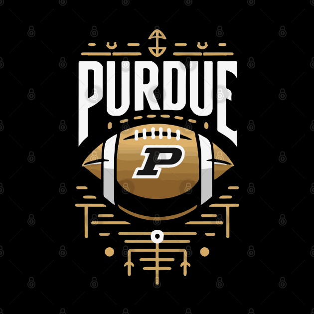 PURDUE Football Tribute - Football Purdure University Design Purdue Tribute - Football Player by TributeDesigns