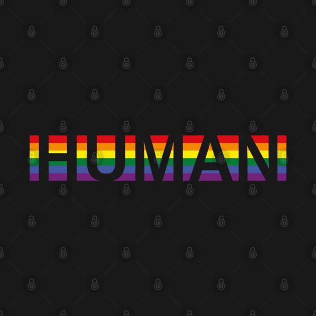 LGBTQ Pride Flag Human Love is Love LGBTQ Pride by uncommontee