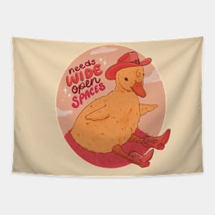 Wide Open Spaces Cowduck Tapestry