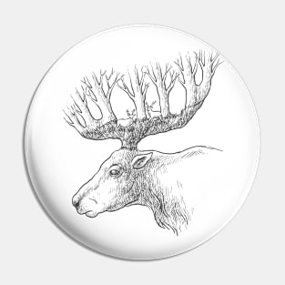 Horn Forest Pin