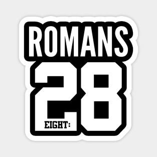 Romans 8:28 Bible Scripture Verse Christian Magnet