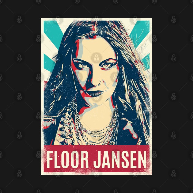 Vintage Retro Floor Jansen by Bengkel Band