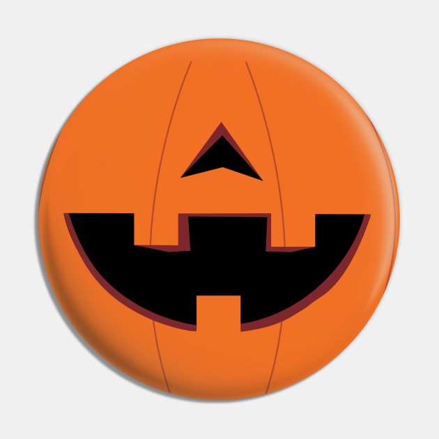 Jack O Lantern Pumpkin Face Mask (Day) Pin by Sunny Saturated