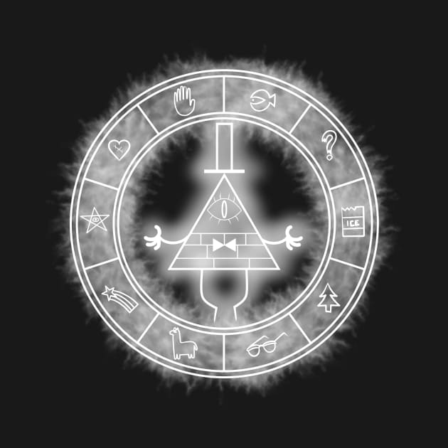 White Bill Cipher Symbol by Wyrneck