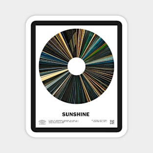 minimal_Sunshine Warp Barcode Movie Magnet