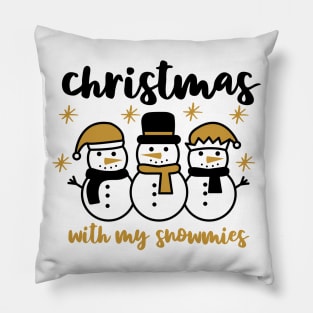 Christmas with my snowmies Pillow