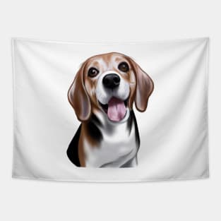 Cute Beagle Drawing Tapestry