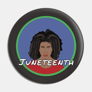 Black Girl Juneteenth Pin