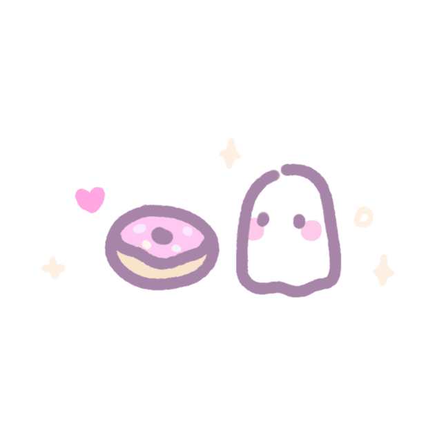 Ghostie & Donut by Jellygeist
