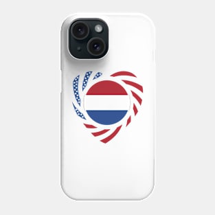 Dutch American Multinational Patriot Flag Series (Heart) Phone Case