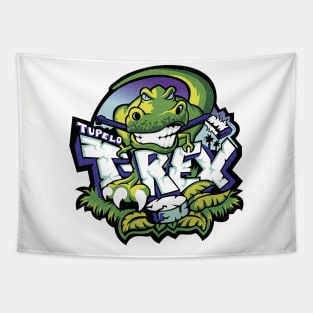 Vintage Tupelo T-Rex Hockey 1198 Tapestry