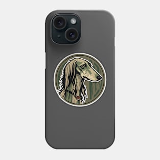 Saluki Camouflage Motif Phone Case