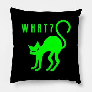 What? Halloween Cat Pillow