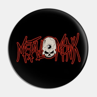 Metal Monk Logo Pin