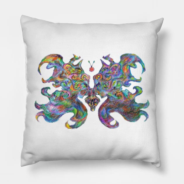 Tree butterfly Pillow by sonigque