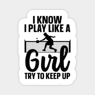 Cool Pickleball Design For Women Girls Pickleball Player Magnet