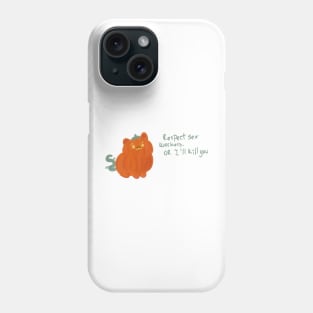 sw affirmative pumpkin cat Phone Case