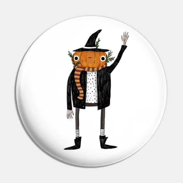 Pumpkin Head Pin by chiarodiluna