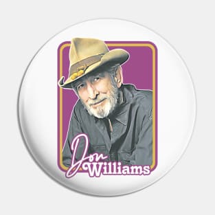 Don Williams /\/ Retro Style Fan Design Pin