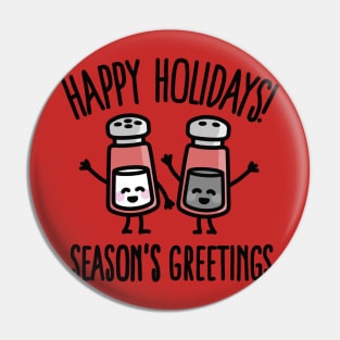 Happy holidays! Season's greetings Pin