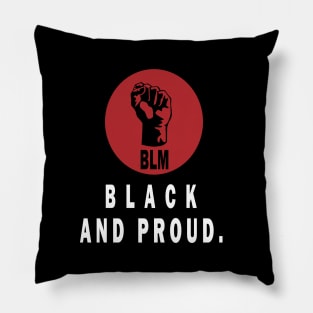 MLS BLACK LIVES MATTER BLACK AND PROUD Pillow