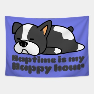 Napping Cute Puppy Tapestry