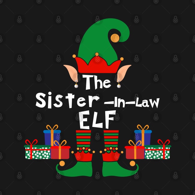 Funny Family Matching Christmas Sister-in-law Elf by Mind Your Tee