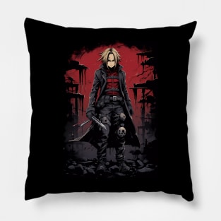 fullmetal alchemist brotherhood- edward elric action figure Pillow