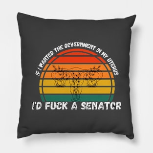 If I Wanted The Government In My Uterus Shirt Pillow