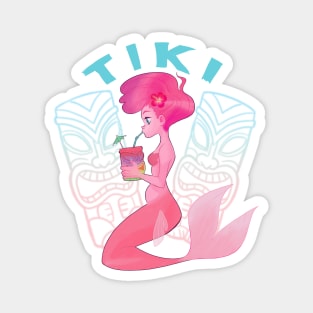 tiki mermaid Magnet