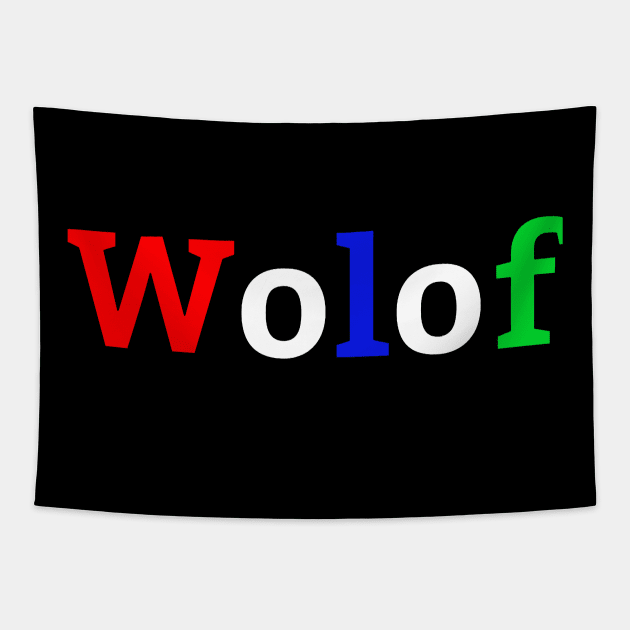 Wolof Gambia Flag Colours Tapestry by Tony Cisse Art Originals