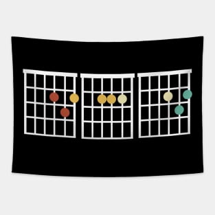Dad Guitar Chords Gift Guitarist Dad Gift Guitar Fathers Day Tapestry