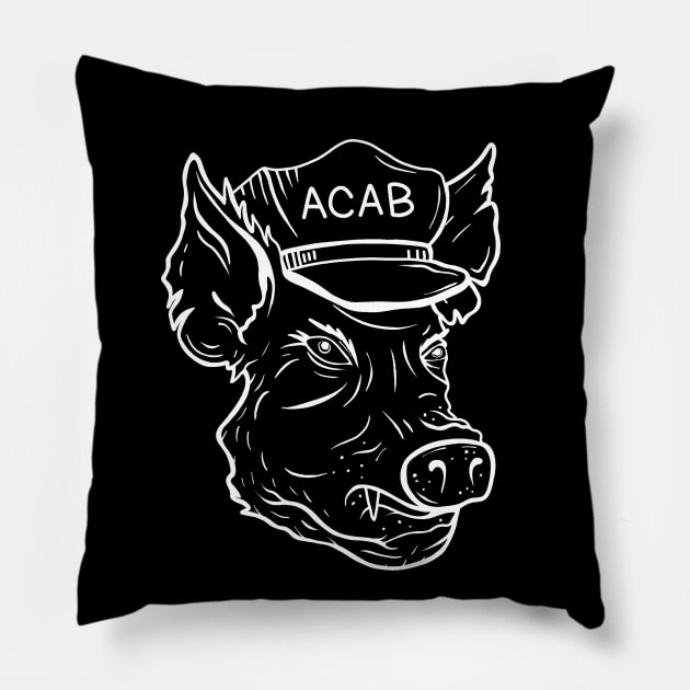 ACAB Pig Pillow by valentinahramov