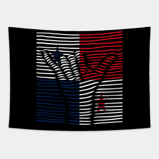 Panama Proud Flag, Panama gift heritage, Panamanian girl Boy Friend panameño Tapestry