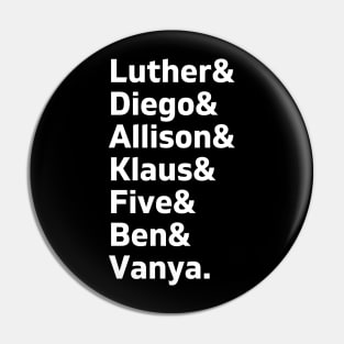 umbrella academy members Pin