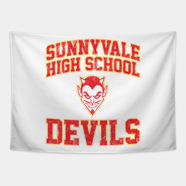 Sunnyvale High School Devils (Variant) Tapestry by huckblade