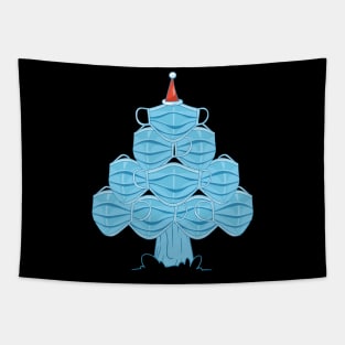 Quarantine Christmas 2020 face mask trees Tapestry