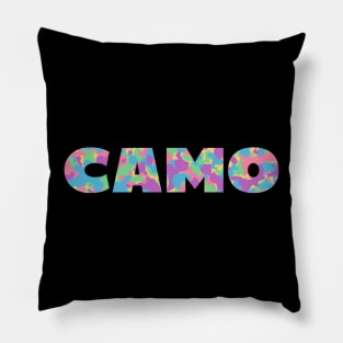 Colorful Camouflage Pillow