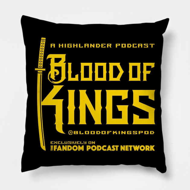 Blood of Kings Yellow Pillow by Fandom Podcast Network