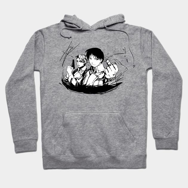 Roy Mustang and Riza Hawkeye FullMetal Alchemist - Metal Alchemist - Hoodie | TeePublic