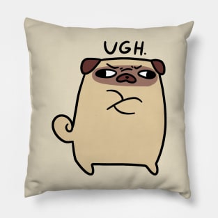 Ugh Pug Pillow