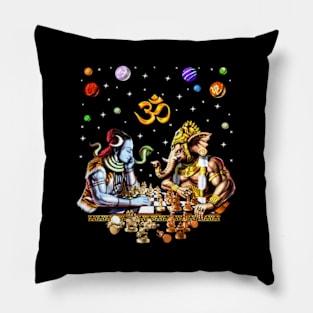 Space Shiva Nataraja Hindu Pillow