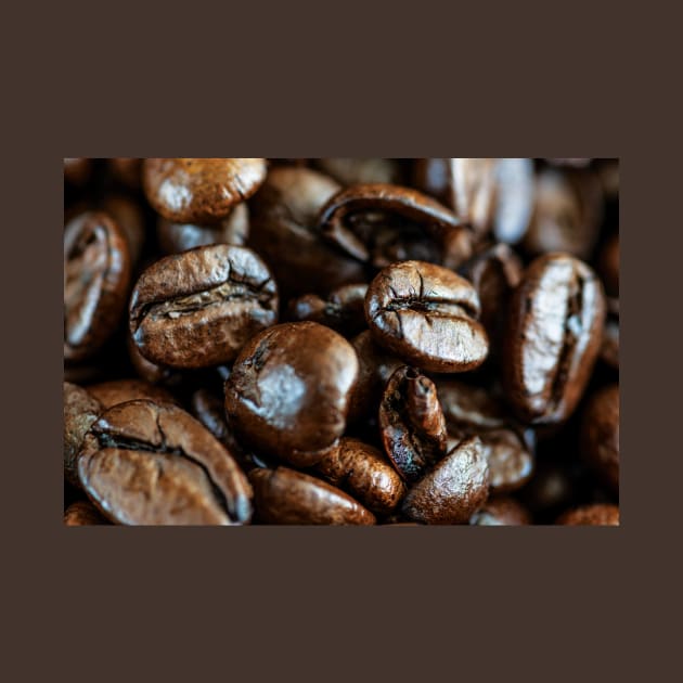 Coffee beans close up by StefanAlfonso