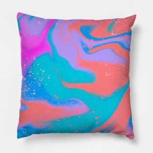 Neon swirls Pillow