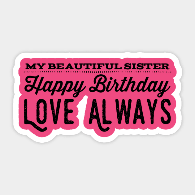 Pink Happy Birthday  Sticker for Sale by -crafty-cat