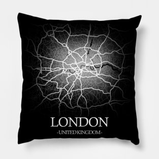 London City Map - UK Cartography Pillow