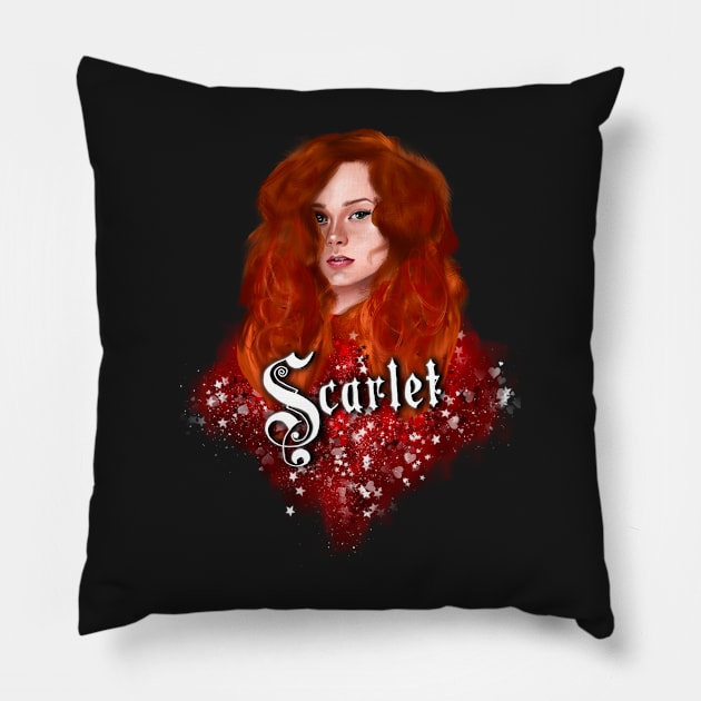 Scarlet Benoit (The Lunar Chronicles) Pillow by Imaginelouisa