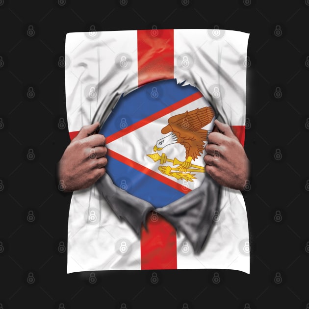 English Samoa Flag English Flag Ripped - Gift for English Samoan From English Samoa by Country Flags