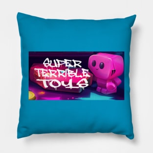 Super Terrible Toys New Logo Pillow